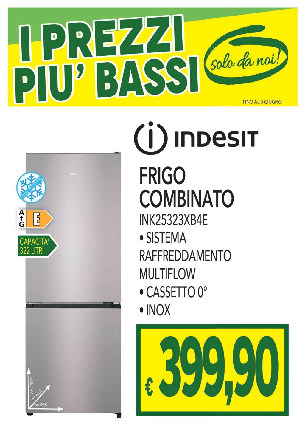 INDESIT FRIGO INK25323XB4E